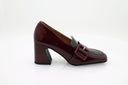 Mocassins met hak - Bordeaux