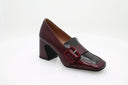Mocassins met hak - Bordeaux