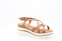 Wedge Sandals - Cognac