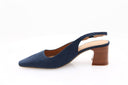 Nubuck high heel - Dark blue