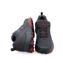 Jessie 1PR Waterproof Sports Trainers - Dark Grey/Red