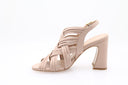 Karen Heeled Sandal - Pale Pink