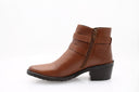 Mid-block heel ankle boots - Brown