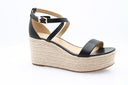 Serena Wedge Sandals - Black
