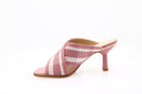 Mid-heel braided leather mules - Gideon