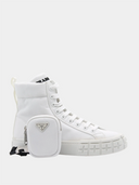 Sneaker van nylon gabardine - Wit