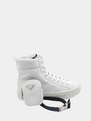 Sneaker van nylon gabardine - Wit
