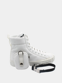 Sneaker van nylon gabardine - Wit