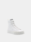 Sneaker van nylon gabardine - Wit