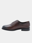 Laced leather Oxfords - Dark brown