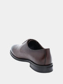 Laced leather Oxfords - Dark brown