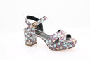 Deirdre 70 Sandaal - Metallic blauw