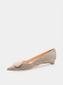 New Aga Ballerina Suede - Smoke