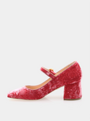 Carmen Mary Jane Velvet - Pink