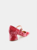 Carmen Mary Jane Velvet - Pink
