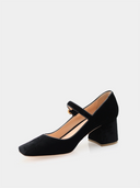 Carmen Mary Jane Velvet - Black