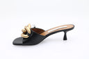 Sandalen met hak - Zwart