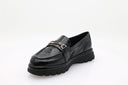 Glanzende mocassins Evanthi - Zwart