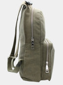 Leather Backpack - Military Green
