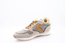 Leather Sneakers - Beige and Grey