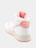 SL80 Mid-Top Sneaker - White and Pink