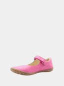 Kinderballerina's met bandje - Fuchsia
