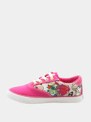 Children's low-top lace-up sneakers - Pink