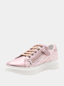 Kids' Metallic Low-Top Sneakers - Pink