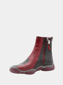 Ankle boots - Black/Dark Red